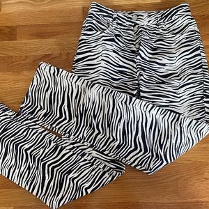 ZARA USA size 4 zebra print